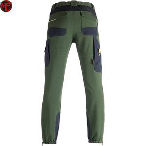Pantalon de randonnée convertible en softshell, avec poches zippées, taille ajustée, en toile thermique, polyester, imperméable, en laine mérinos - Product Image 6