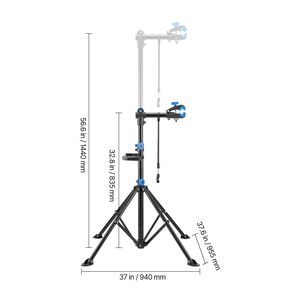 Soporte de Reparación de Bicicletas Resistente de 66 lb, Altura Ajustable de 32.8 a 56.6 Pulgadas con Bandeja Magnética para Herramientas, Soporte Plegable para Bicicletas - Product Image 5