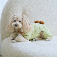 Combinaison pour chien en polyester épaisse et coupe-vent avec pendentif ours, manteau d'hiver pour chiens de petite/moyenne/XL taille