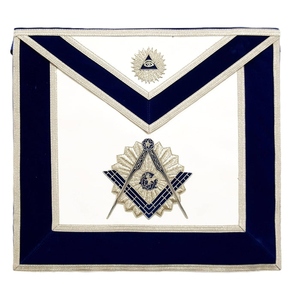 Tablier de Maître Maçon en Velours Bleu Royal pour Loge, Régalia Maçonnique, Tablier Cérémoniel de Loge, Fabricant et Fournisseur en Gros - Product Image 1