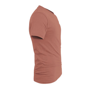 Camiseta con logo personalizado a precio competitivo para niños, camisetas de cuello en V de alta calidad para hombre en color sólido. - Product Image 4