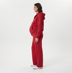 Women Maternity Tracksuit Set 100% Cotton Pregnancy <b>Hoodie</b> Sweatpants Jogger Set Ladies 450gsm Maternity Tracksuits Women's - Product Image 5