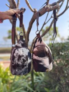 Elegante bolso de hombro de cuero de piel de vaca de moda bolso de viaje fácil de llevar con cinturón de dinero multiusos - Product Image 5