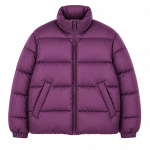 Veste matelassée à capuche épaisse et chaude, personnalisée avec broderie OEM, avec capuche amovible - Product Image 3