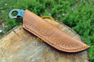 Cuchillo de Supervivencia de Acero Forjado, Cuchillo de Caza Hecho a Mano con Hoja Fija y Mango de Madera Pukka, Herramienta de Supervivencia para Campamento - Product Image 6