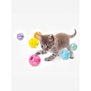 Juguetes Interactivos para Mascotas, 6 Piezas de Pelotas con Cascabeles para Gatos - Product Image 1