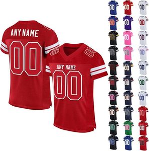 Maillots de football américain personnalisés en gros - Manches courtes, respirants, en Spandex/Coton, antibactériens, unisexes, été - Product Image 2