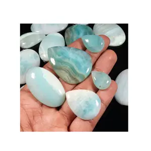 Pedra preciosa solta de calcita do Caribe mais vendida para uso em joalheria, muito procurada, do exportador e fabricante indiano