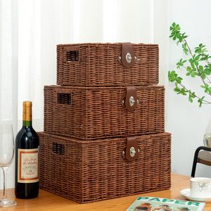 Best Factory Price Vietnam Rectangle Gift <b>Basket</b> in Bulk Empty Wicker <b>Basket</b> Willow Personalized <b>Large</b> Gift Hamper Decoration - Product Image 2