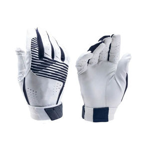 Nouveaux gants de frappe de baseball professionnels de qualité supérieure, design personnalisable, en cuir de vachette, ambidextres, avec fermeture auto-agrippante. - Product Image 1
