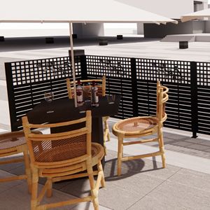Recinzione Metallica per Esterni con Schermo Privacy, 14,6 m x 14,4 m, 2 Pannelli, per Contenimento Bidoni della Spazzatura, Recinzione per Condizionatore d'Aria, Recinzione per Piscina, Contenimento Privacy - Product Image 6