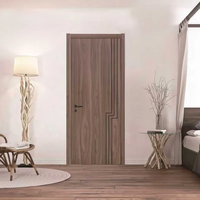 Porte d'entrée/appartement en MDF, design minimaliste 3D, sur mesure, couleur personnalisable, pré-montée, isolation phonique, résistance à l'humidité