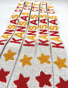 Sangle de sac à main en perles faites à la main Style vintage avec texte personnalisé Caractéristique étanche Crochet de Kansas City Design Option de gros - Product Image 5