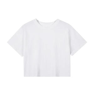 Camiseta Corta Personalizada para Mujer, Algodón, Ropa Casual de Moda, Venta al Por Mayor - Product Image 2