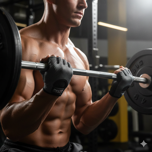 Gants d'entraînement multi-usages Rexfit Sports, couverture complète de la paume, design respirant et léger, gants de musculation - Product Image 5