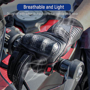 New Arrival Winter Genuine Cowhide Leather Breathable Non-Slip Full Finger <b>Touch</b> Screen Functional Customized Unisex Motorbike - Product Image 5