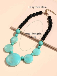 Collar Conmemorativo de Resina Epoxi con Flores Secas Prensadas de No Me Olvides, Precio al por Mayor Desde India - Product Image 6