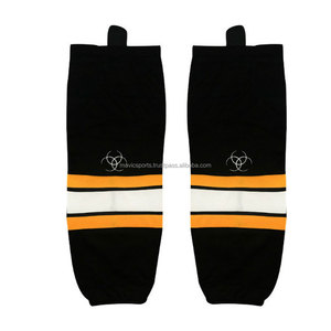 Chaussettes de hockey sur glace personnalisées pour hommes 2023, imprimées par sublimation multicolores, respirantes, séchage rapide, légères, 100% polyester - Product Image 2