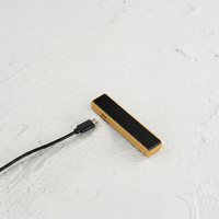 Briquet électrique USB rechargeable fin en métal, coupe-vent, sans flamme, portable, prix usine