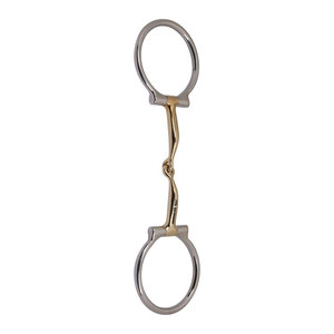Bocado de Acero Inoxidable para Caballo, Doble Articulación, Discos de Latón Sueltos, 5.5 Pulgadas, Duradero, para Entrenamiento de Equitación, Apto Enterprises - Product Image 4