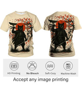 Camiseta de Hombre de Alta Calidad al por Mayor, 100% Algodón, Tejido Transpirable, Corte Holgado, Manga Corta, Diseño Personalizado, Tallas Grandes, Estampada, 300g - Product Image 4