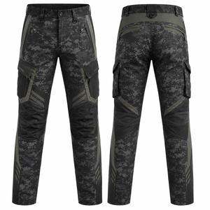Pantalon de chasse camouflage pour homme, softshell, imperméable, respirant, décontracté, en polyester, style automne - Product Image 1