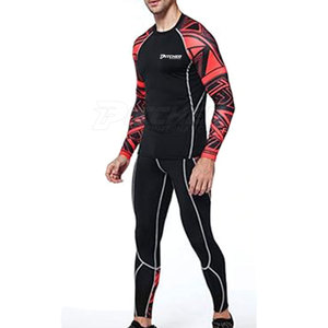 Conjunto de Rashguard de Rendimiento Superior para Hombre, Transpirable, para Entrenamiento, Fitness y Ropa Deportiva - Product Image 4
