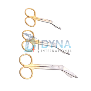 Juego de 3 Tijeras Dentadas para Vendajes Lister de Alta Calidad (Recubrimiento Dorado), Instrumentos Ortopédicos de Clase I con Certificación CE - Product Image 3