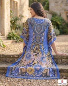 Printed Women <b>Kaftan</b> Dress Comfortable Loose Fit <b>Summer</b> Beach Wear Stylish Island Vacation Bulk Manufacturing Supply - Product Image 5