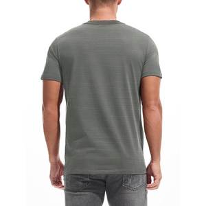 Nouveaux T-shirts de fitness pour hommes 2024, tissu en toile respirant, design uni, haute qualité, manches courtes pour la course à pied - Product Image 3