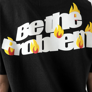 T-shirts graphiques décontractés en coton respirant 200 GSM pour hommes, avec logo personnalisé imprimé en 3D en relief, grande taille, faible MOQ, vente en gros - Product Image 1