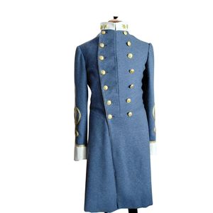 La reconstitución de este uniforme es una reproducción del frac de oficial, con tela de cadete, detalles en blanco y botones de la época de la Guerra Civil. - Product Image 3