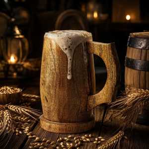 Offre Spéciale : Tasse en Bois Naturel Personnalisable avec Logo, Tasse à Thé Créative et Chope à Bière, Verre à Boire Quotidien - Product Image 5