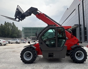 नई डीजल इंजन टेलीस्कोपिक हैंडलर 4-व्हील ड्राइव टेलीहैंडलर फोर्कलिफ्ट - Product Image 4