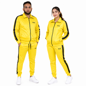Survêtement de sport pour homme, coupe ajustée, en polyester tissé respirant, pour la course à pied, la salle de sport, service OEM personnalisé - Product Image 2