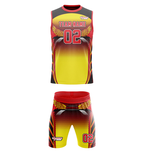OEM <b>Compression</b> Uniform 7 on 7 Games 7v7 Football Sublimated Uniform Hooded 7v7 Uniform Jersey and Shorts 7V7 - Product Image 2