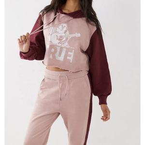 Conjunto Deportivo de 2 Piezas para Mujer, de Alta Calidad, con Logotipo Personalizado, Chándal de Invierno Informal con Capucha, Ajustado, de Algodón y Poliéster, Varias Tallas - Product Image 3