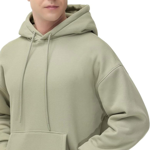 Wholesale Custom Printing Logo Men's Pullover Hoodie 100% Cotton Fleece French Terry <b>Fabric</b> for Winter Sale - Product Image 4