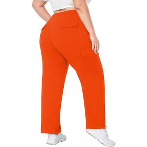 Women Retro Style Cargo <b>Pants</b> Quick Dry Breathable Elastic Waist Casual Sports Outdoor Running Hiking Trousers - Product Image 5