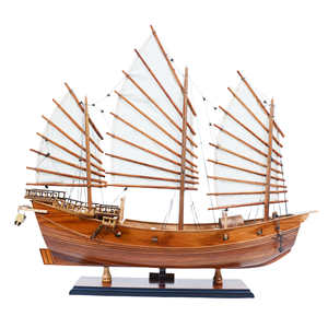 Maqueta de Barco Náutico Chino Vietnamita de Cedro Hecha a Mano de 60 cm al por Mayor, Nueva Réplica con Soporte de Exhibición para Decoración del Hogar - Product Image 3