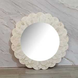 Deluxe Bone Inlay Art Deco Rectangular <b>Lightweight</b> 10mm Thick Wall <b>Mirror</b> Frame Floral Artwork Eco-Friendly Lighted Handmade No - Product Image 2