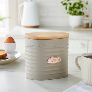 Precio atractivo Metal hierro azúcar café y té tarros de almacenamiento hecho a mano bote para el hogar Hotel restaurante cocina - Product Image 4