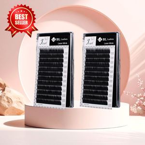 [BL Lashes] Extension Ciglia Laser in Visone Premium Coreano PBT Mix (Curvatura B,C,D,J,L) (0.07~0.17mm) Fibra Naturale Morbida Cruelty Free - Product Image 1