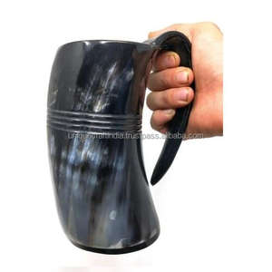 Meilleure qualité 700ml tasse de corne à boire taille personnalisée conception de poignée écologique avec plateau stocké pour les fêtes et les boissons - Product Image 3