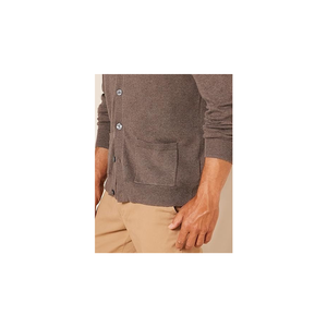 Suéter tipo cárdigan clásico de punto con botones para hombre - Product Image 4