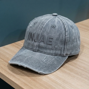 Gorra de Béisbol de Mezclilla Personalizada de 6 Paneles, con Visera Precurvada, Bordado Plano, OEM, ODM, Marca Privada, Venta al Por Mayor, MOQ Bajo - Product Image 3