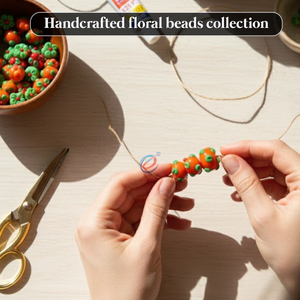 EXCEL EXPORTS Perles en verre soufflé artistique multicolores, taille 16 mm, brin de 8 pouces, forme Rondelle |   Fournitures pour la fabrication artisanale - Product Image 4