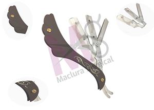 Maquinilla de afeitar recta desechable de acero inoxidable para peluquería con una sola hoja marca Maclura - Product Image 6
