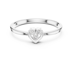 Anillo de Promesa de Tres Piedras con Corte Radiante, Cultivadas en Laboratorio, Diseño Geométrico de Cometa, Plata de Ley, Chapado en Oro de 18K, Delicado, Amarillo, para Fiesta - Product Image 1
