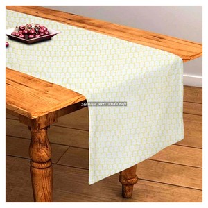 Beautiful Indian Hand Block Floral Printed Cotton Table <b>Runner</b> Wedding Events Outdoor Home Decor Farmhouses Hotels - Product Image 2